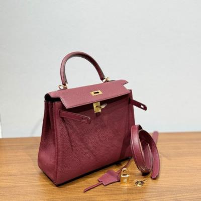 wholesale quality hermes kelly 25 togo b5 rubis